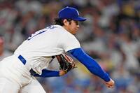 　フィリーズ戦に先発した大谷（共同）