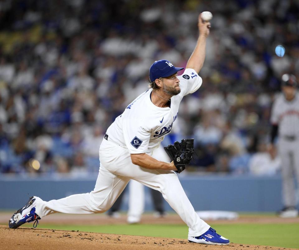 　先発したカーショー（共同）