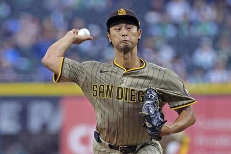 パドレス逆転勝ちで連敗ストップ　ドジャースの本拠地Ｖは阻止　ダルビッシュは五回途中２失点、勝敗つかず