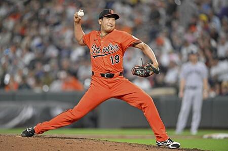 　ヤンキース戦に先発したオリオールズ・菅野（ゲッティ＝共同）