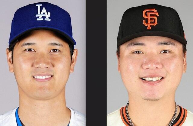 　大谷（左）と鄧愷威