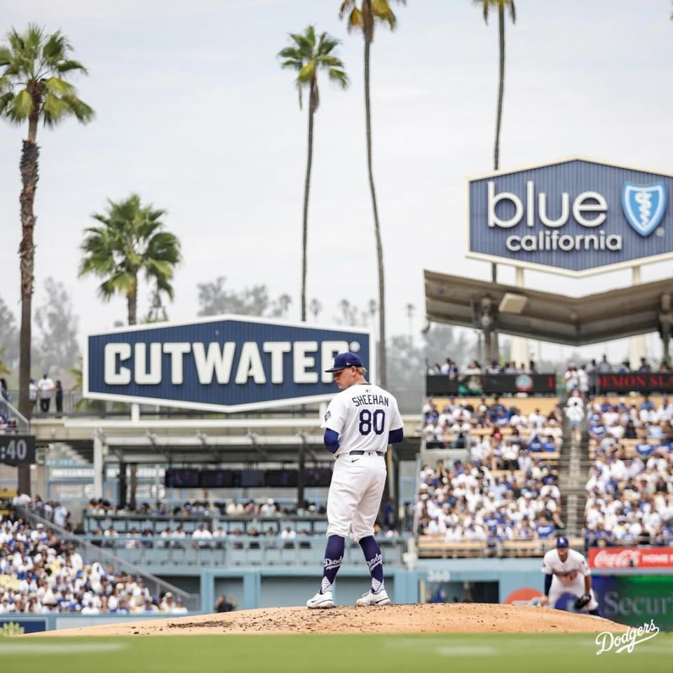 　先発したシーハン（ロサンゼルス・ドジャース提供）