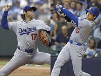 　投打二刀流で出場するドジャース・大谷翔平（提供・共同通信社）