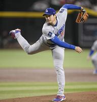　先発登板した大谷（提供・共同通信社）