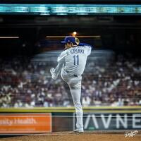 　７回に登板し、１回を無安打無失点に抑えた佐々木（ロサンゼルス・ドジャース提供）