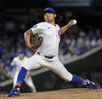 　メッツ戦に先発した今永（共同）