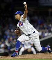 　メッツ戦に先発した今永（共同）