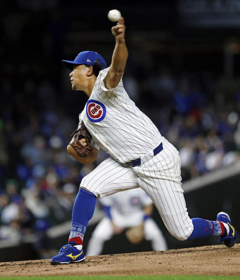 　メッツ戦に先発した今永（共同）