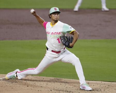 　ダイヤモンドバックス戦に先発したダルビッシュ（共同）