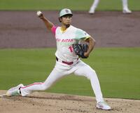 　ダイヤモンドバックス戦に先発したダルビッシュ（共同）