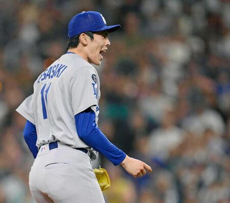 佐々木朗希 救援テスト2戦連続ホールド ア本塁打王K斬り 残り2試合はロバーツ監督「もう投げない」