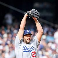 　最終戦に先発し、六回途中無失点に抑えたカーショー（ロサンゼルス・ドジャース提供）