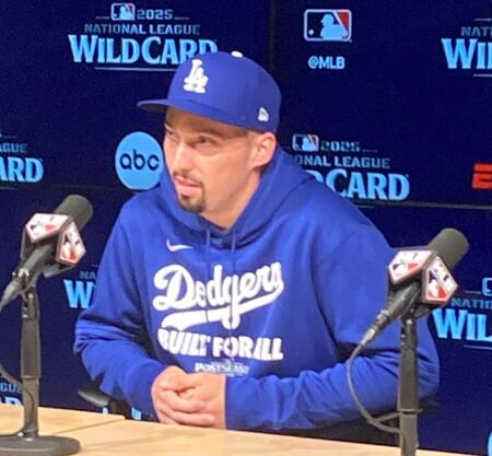 ドジャース　ＷＣＳ第１戦先発はスネル「最初の試合で投げるのは最高の気分」　球団正式発表　レッズ相手にジャイアンツ時代の昨夏ノーノー達成