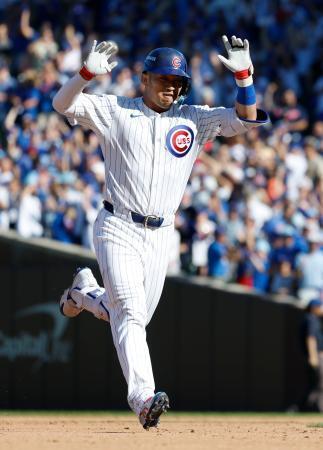 カブス鈴木が本塁打 大リーグ、プレーオフ開幕