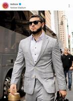 　球場入りするアブレイユ。レッドソックスの公式インスタグラム（ｒｅｄｓｏｘ）より