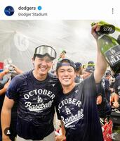 　ドジャースのインスタグラム（＠ｄｏｄｇｅｒｓ）から