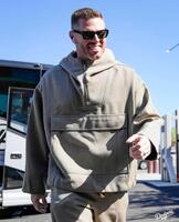 　球場入りするフリーマン（ロサンゼルス・ドジャース提供）