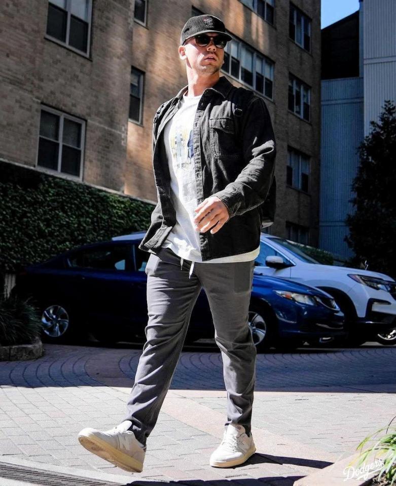 　球場入りするロートベット（ロサンゼルス・ドジャース提供）