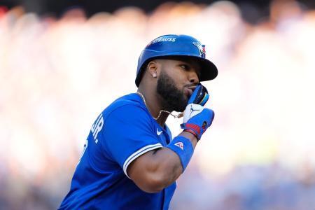 　ヤンキースに勝利したブルージェイズのゲレロ＝５日（ゲッティ＝共同）