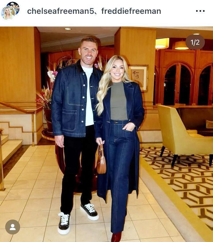 フリーマンの妻チェルシーさんのインスタグラム＠ｃｈｅｌｓｅａｆｒｅｅｍａｎ５より 