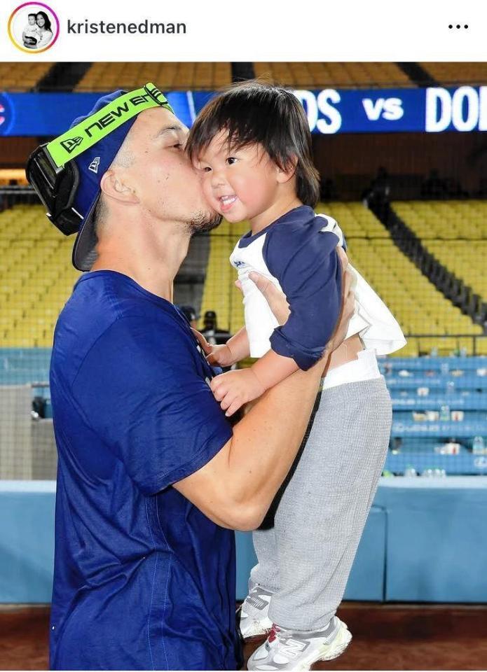 エドマンの妻クリステンさんのインスタグラム＠ｋｒｉｓｔｅｎｅｄｍａｎ（１０月３日付）より