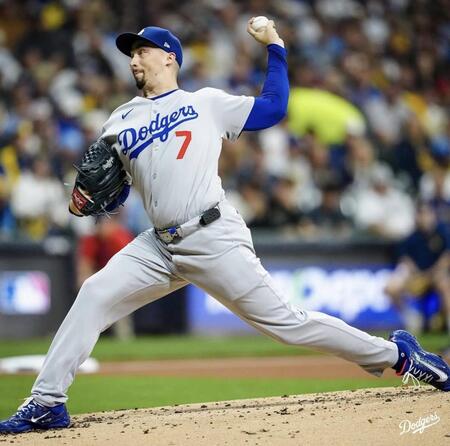 　８回１安打無失点と好投したスネル（ロサンゼルス・ドジャース提供）