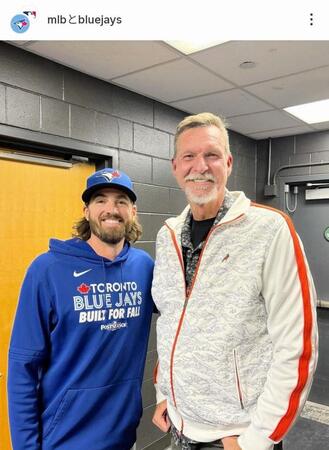 　ブルージェイズの公式インスタグラム（ｂｌｕｊａｙｓ）より