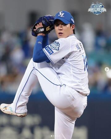 　ウォン・テイン投手の公式インスタグラム＠ｗｏｎ＿ｔａｅ＿ｉｎより