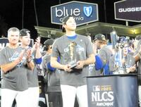 　ＭＶＰに選出された大谷（撮影・小林信行）