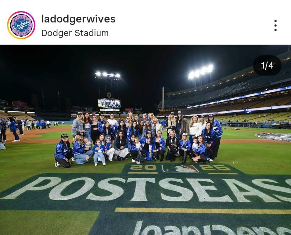 　ドジャース奥さま会の公式インスタグラム（＠ｌａｄｏｄｇｅｒｗｉｖｅｓ）より
