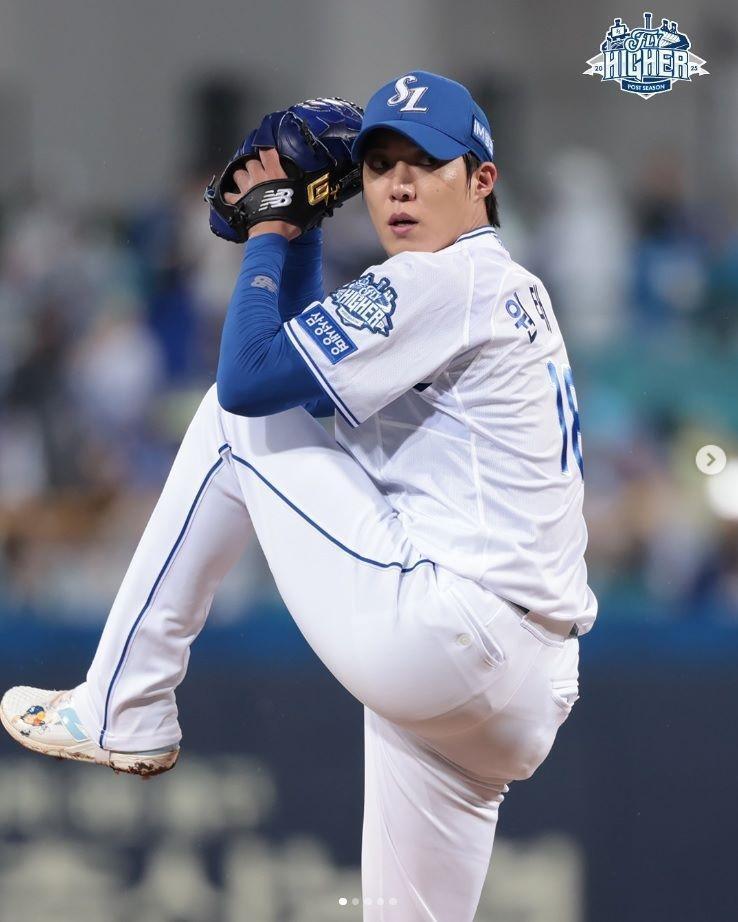 　ウォン・テイン投手の公式インスタグラム＠ｗｏｎ＿ｔａｅ＿ｉｎより