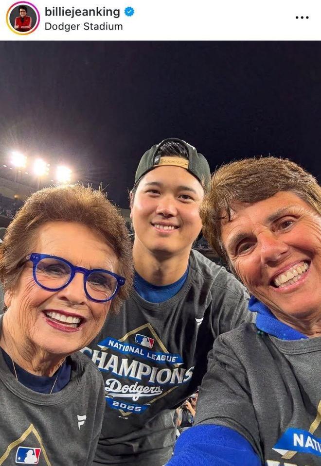 　ビリー・ジーン・キングさんインスタグラム（ｂｉｌｌｉｅｊｅａｎｋｉｎｇ）より