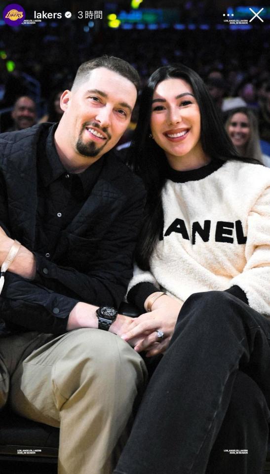 　レーカーズの公式インスタグラム＠ｌａｋｅｒｓより