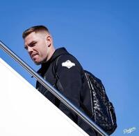 　トロントへ向かうフリーマン（ロサンゼルス・ドジャース提供）