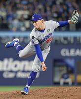 　６回途中に登板し、３失点したシーハン（共同）