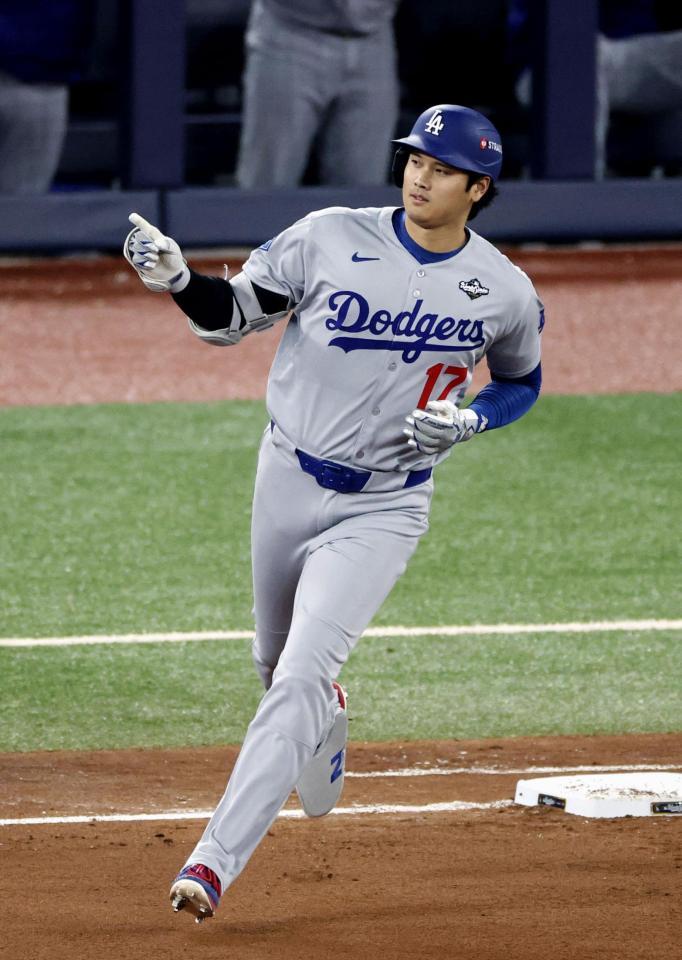 　７回、２ランを放った大谷（共同）