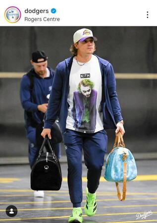 ドジャースのインスタグラム（＠ｄｏｄｇｅｒｓ）から