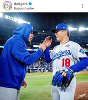 　ドジャースのインスタグラム（＠ｄｏｄｇｅｒｓ）から