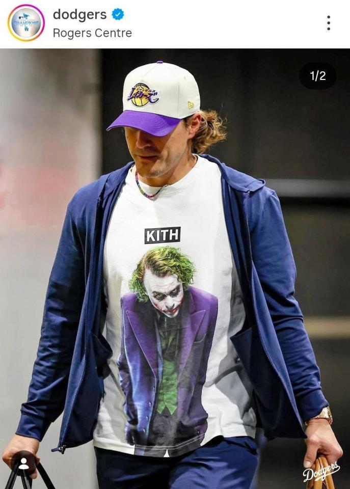 ドジャースのインスタグラム（＠ｄｏｄｇｅｒｓ）から