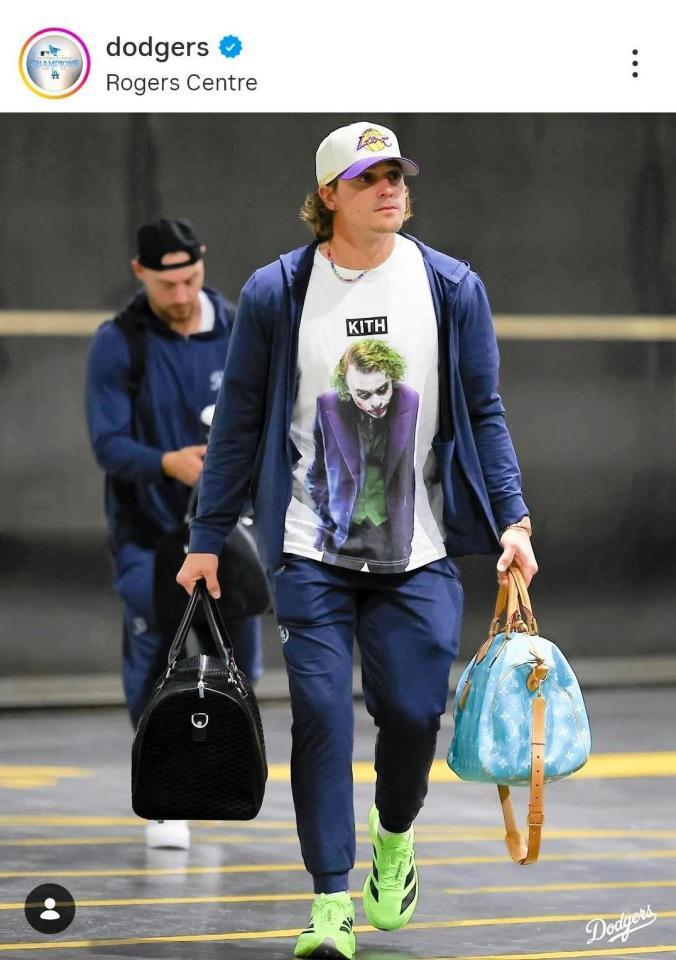 ドジャースのインスタグラム（＠ｄｏｄｇｅｒｓ）から