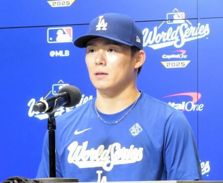 　快投を振り返る山本由伸（撮影・小林信行）