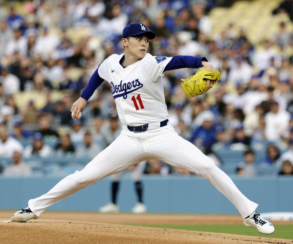 　ドジャース・佐々木朗希（提供・共同通信社）