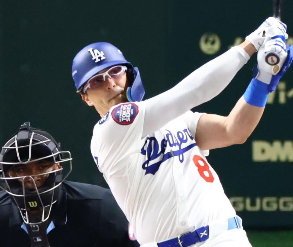 ドジャース キケ・ヘルナンデスが先制犠飛！PS通算100試合目で