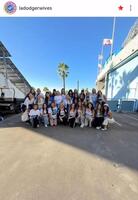 　ＷＳ第４戦に集結した奥様たち。ドジャーワイブスのインスタグラム（ｌａｄｏｄｇｅｒｗｉｖｅｓ）より