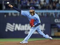 　ドジャース戦に先発したブルージェイズのガウスマン＝トロント（共同）