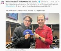 　米野球殿堂の公式Ｘ（＠ｂａｓｅｂａｌｌｈａｌｌ）より