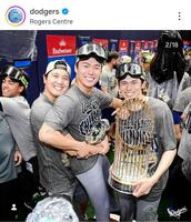 　ドジャースのインスタグラム（＠ｄｏｄｇｅｒｓ）から