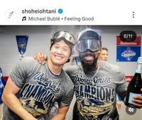 　大谷翔平のインスタグラム（＠ｓｈｏｈｅｉｏｈｔａｎｉ）から