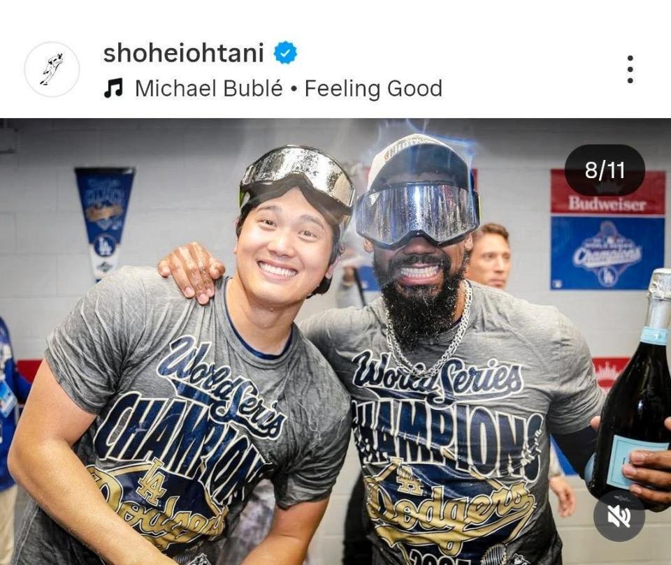 　大谷翔平のインスタグラム（＠ｓｈｏｈｅｉｏｈｔａｎｉ）から