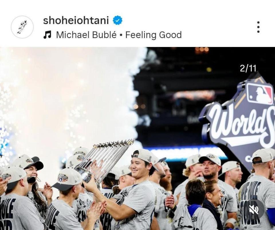 　大谷翔平のインスタグラム（＠ｓｈｏｈｅｉｏｈｔａｎｉ）から
